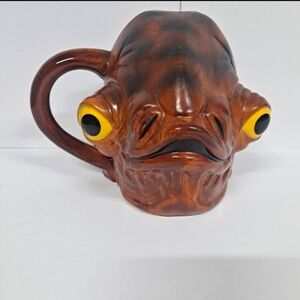 Star Wars Admiral Ackbar Mug Ceramic 3D Sculpted Vandor Large 20oz